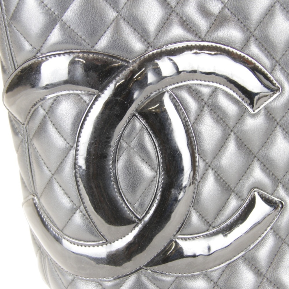 CHANEL Black Lambskin Leather Tote Bag - Picture 14 of 14